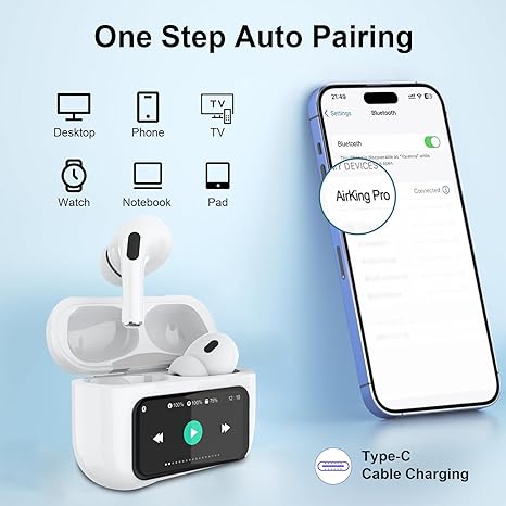 سماعات AirPods Pro بشاشة عرض تعمل باللمس